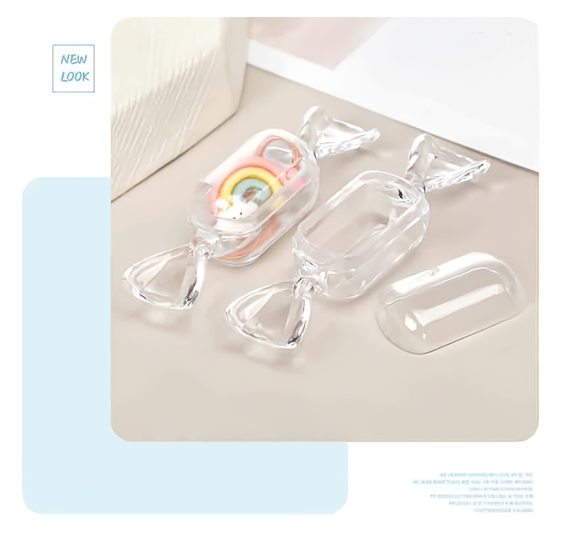 Creative Cartoon Mini Candy Jewelry Box Transparent Plastic - Temu