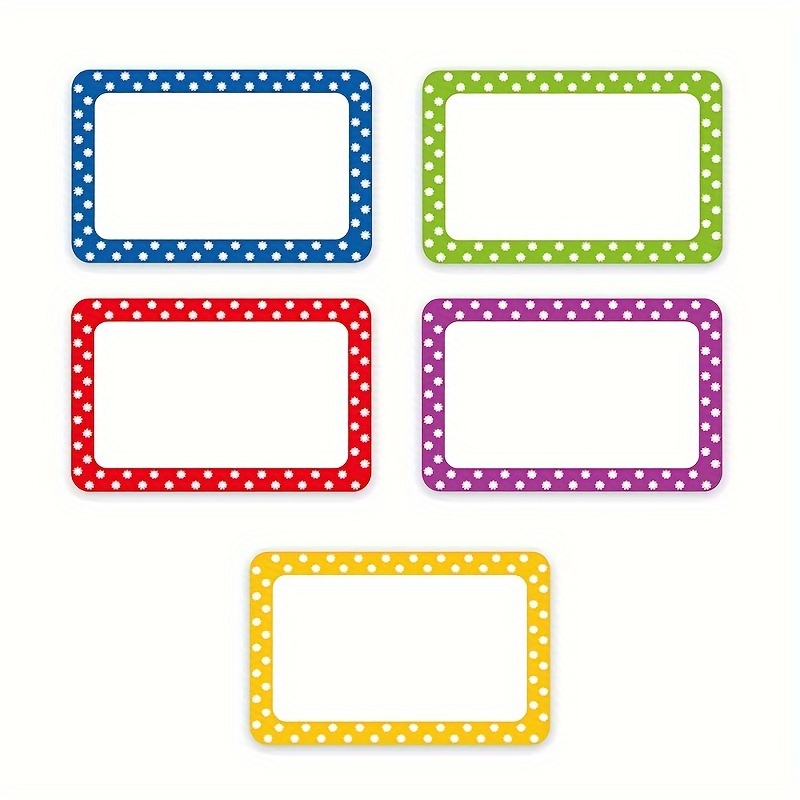 Cartoon Name Tags Color Labels Daily Sticky Notes Box Seal Temu