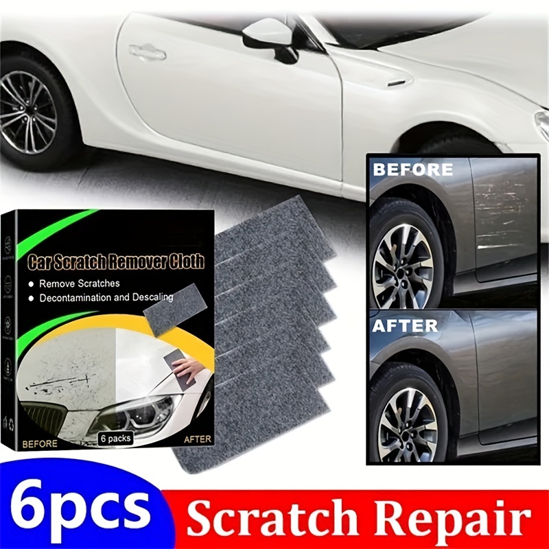 6pcs Nano Sparkle Cloth Easily Repair Paint Scratches Scratch Repair Cloth  Clean