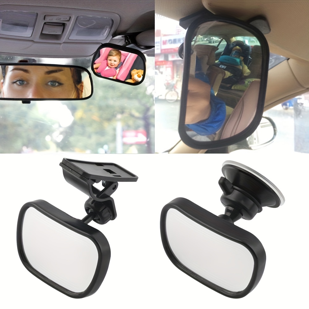 Espejo de coche para bebé, retrovisor, para asiento de automóvil, monitor  de coche con amplia visión cristalina, inastillable, fácil de montar