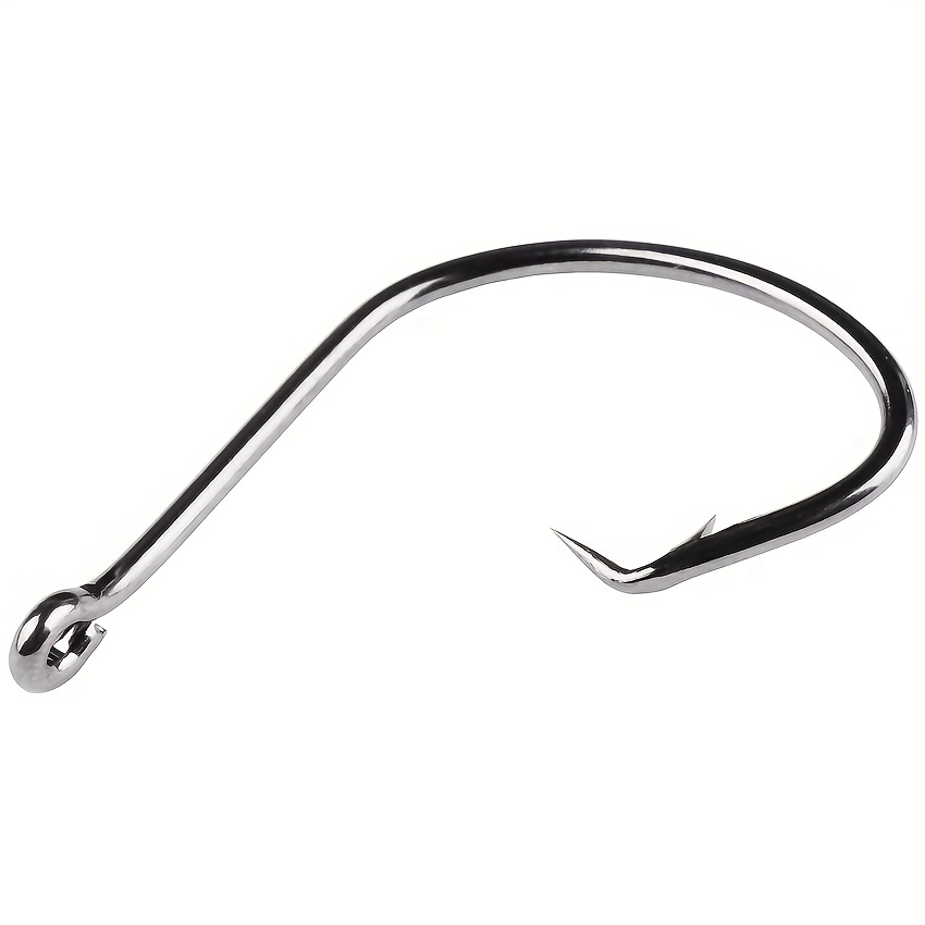 Circle Barbed Octopus Hooks High Carbon Steel Strong Offset - Temu United  Kingdom