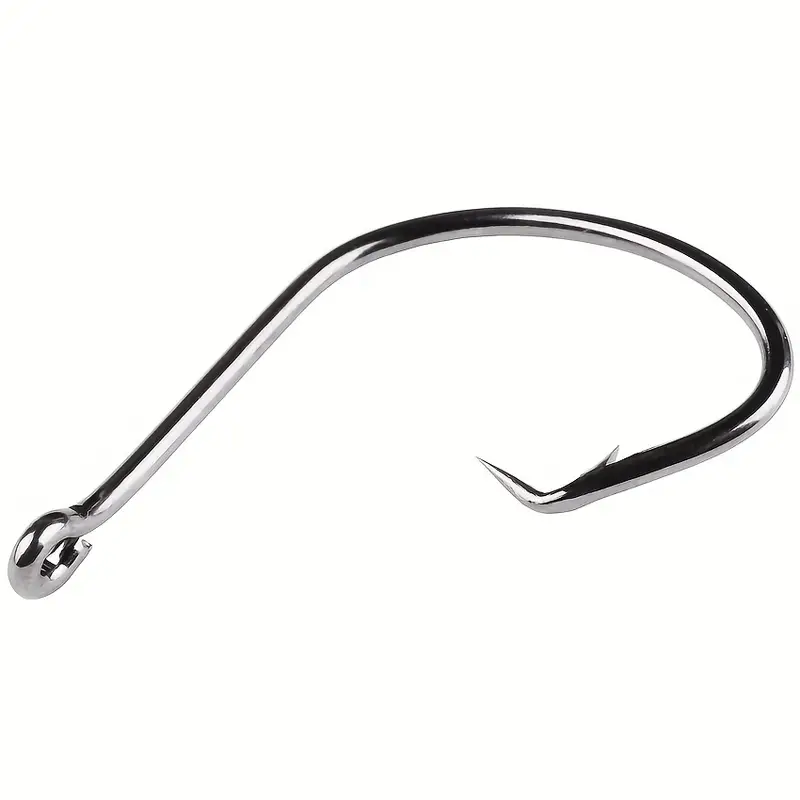 Circle Barbed Octopus Hooks High Carbon Steel Strong Offset - Temu