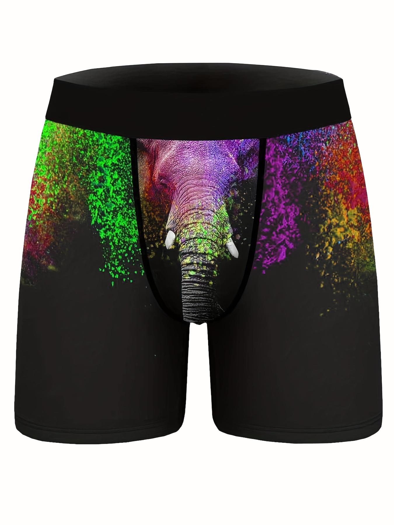 Men's Elephant 3d Print Fashion Swim Pansts, Breathable Comfortable High  Stretch Professional Shorts - Temu Canada
