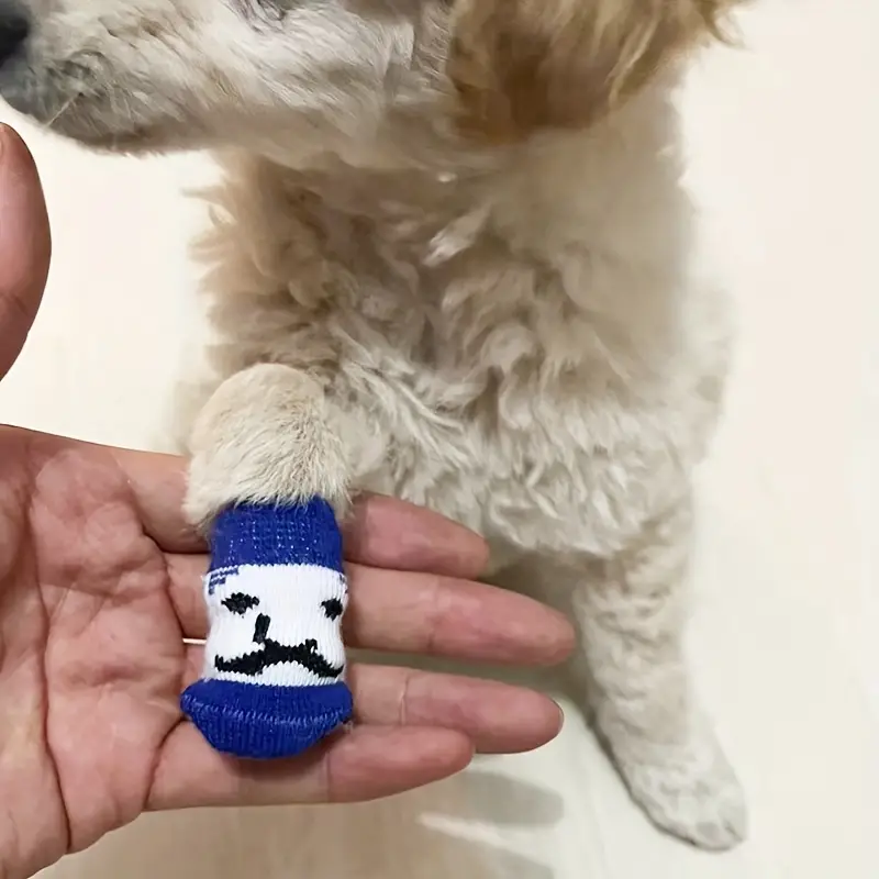 4pcs Non Slip Dog Socks Protect Your Pets Paws On Any Surface Ideal For  Small And Medium Dogs, Check Out Today's Deals Now