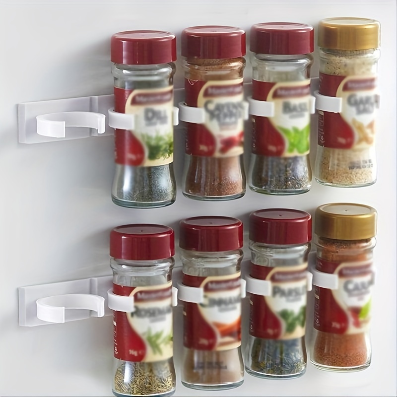 Spice Jars Wall Mounted Seasoning Containers Plastic Spice - Temu