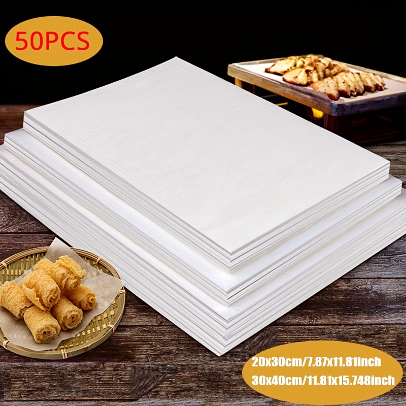 Air Fryer Disposable Paper Liner Non-Stick Mat Round Parchment Paper Baking  Mats Kitchen AirFryer Baking Accessories 20/30/50PCS