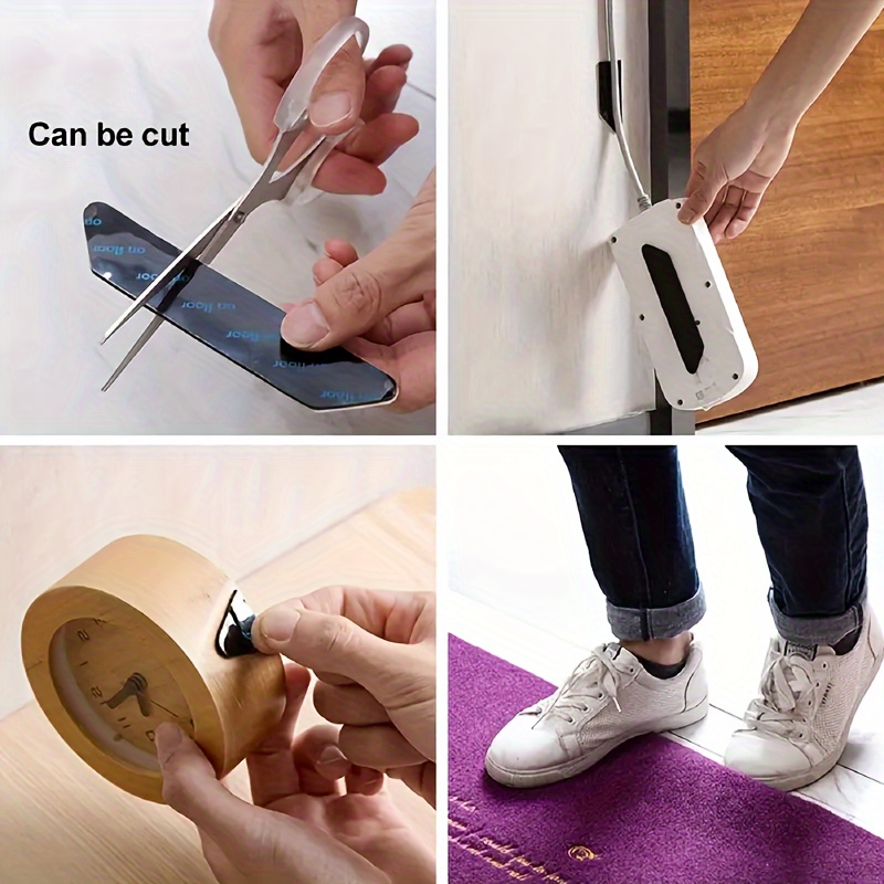 reusable non slip carpet gripper tape anti   removable floor   for   room bathroom home   details 3