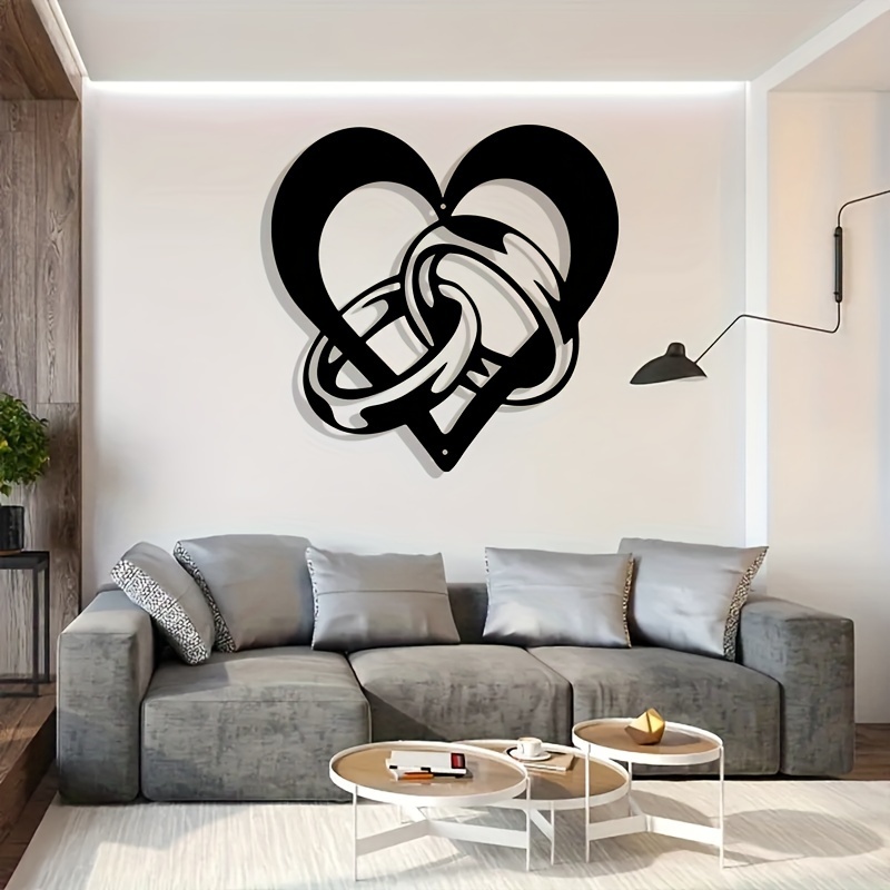 Arte Pared Metal Corazón Corazones Decoración Hogar Regalo - Temu