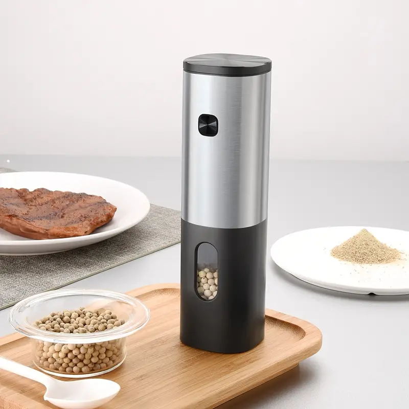 Electric Salt And Pepper Grinder - Adjustable Coarseness Pepper