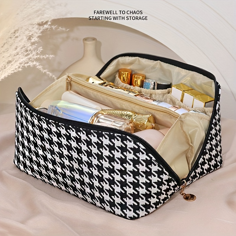 Large Capacity Travel Cosmetic Bag Multifunctional Waterproof Portable Makeup  Organizer Bag With Handle Ideal For Travel - Temu