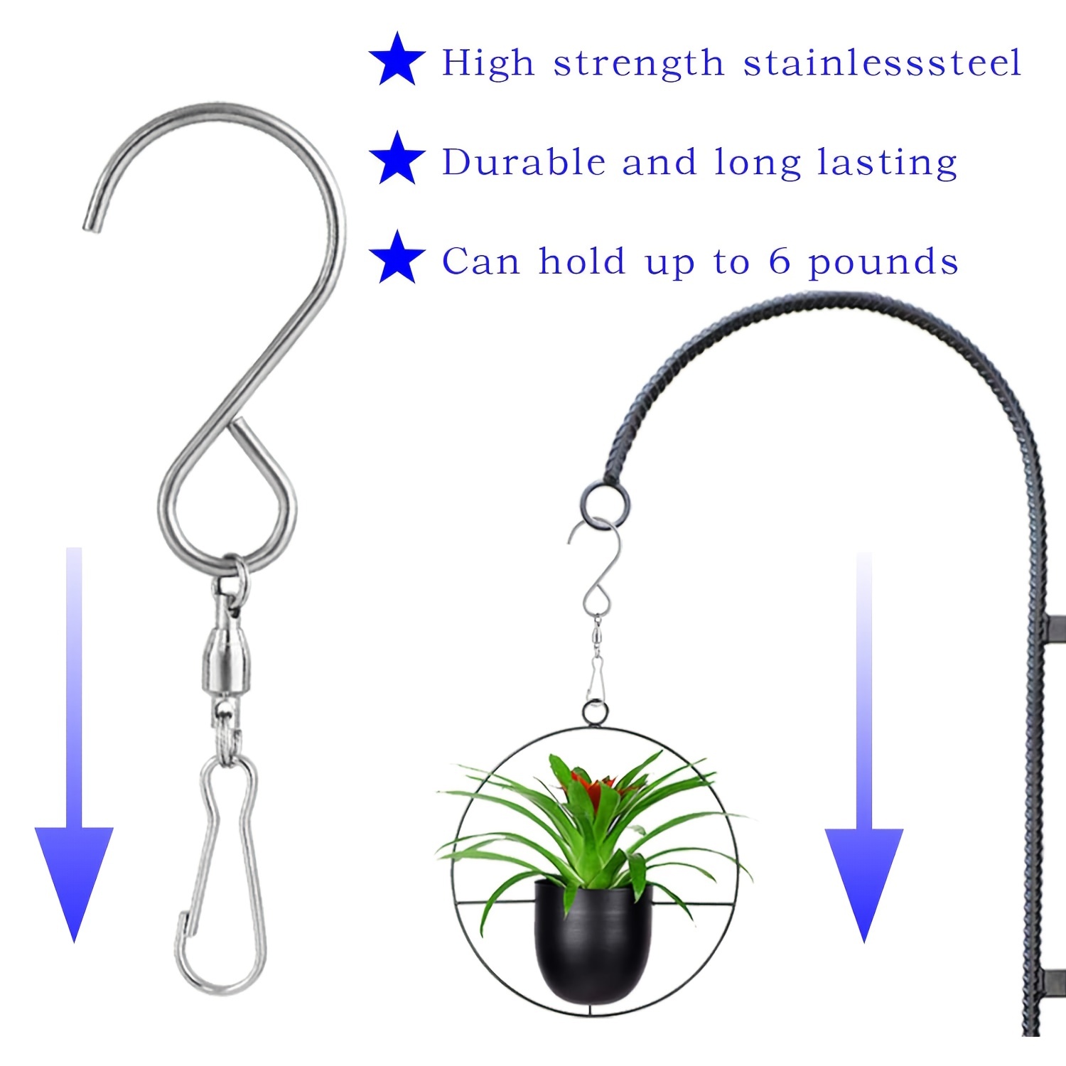 Swivel Hooks Clips For Hanging Wind Spinners Wind Chimes - Temu