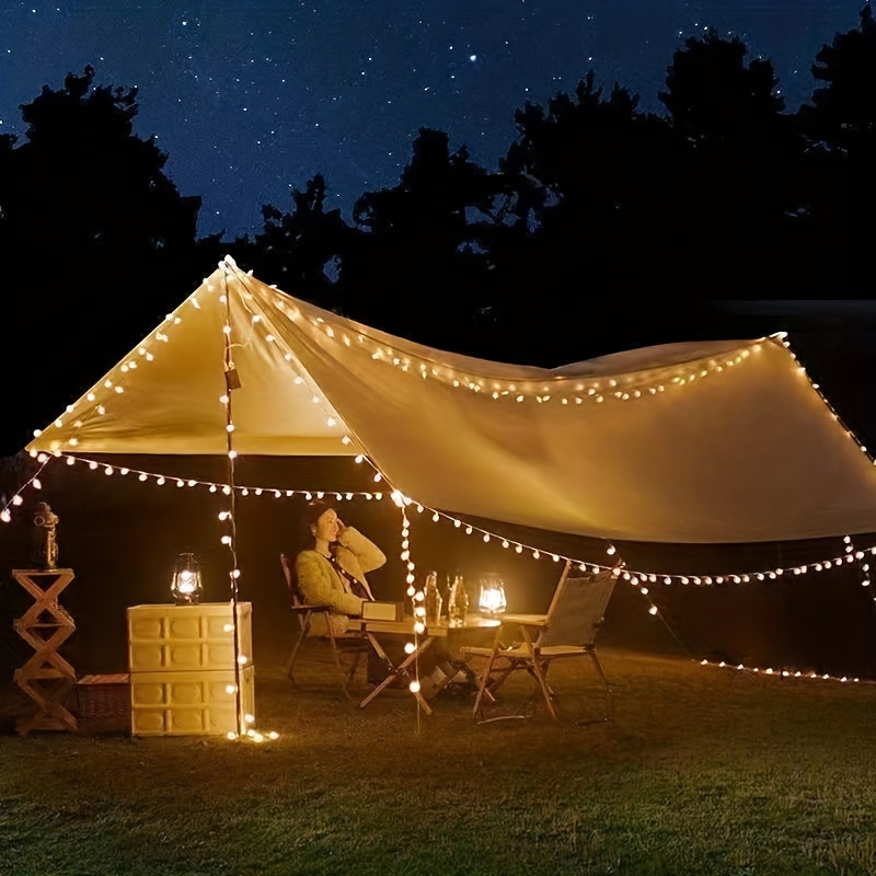 Camping Tent Lighting Ideas  Tent glamping, Camping lights, Backyard  lighting