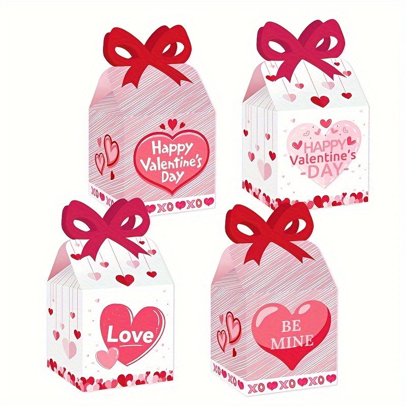 ANTKING Confezione da 12 scatole regalo per dolci e torte, scatole regalo  per San Valentino, rosso