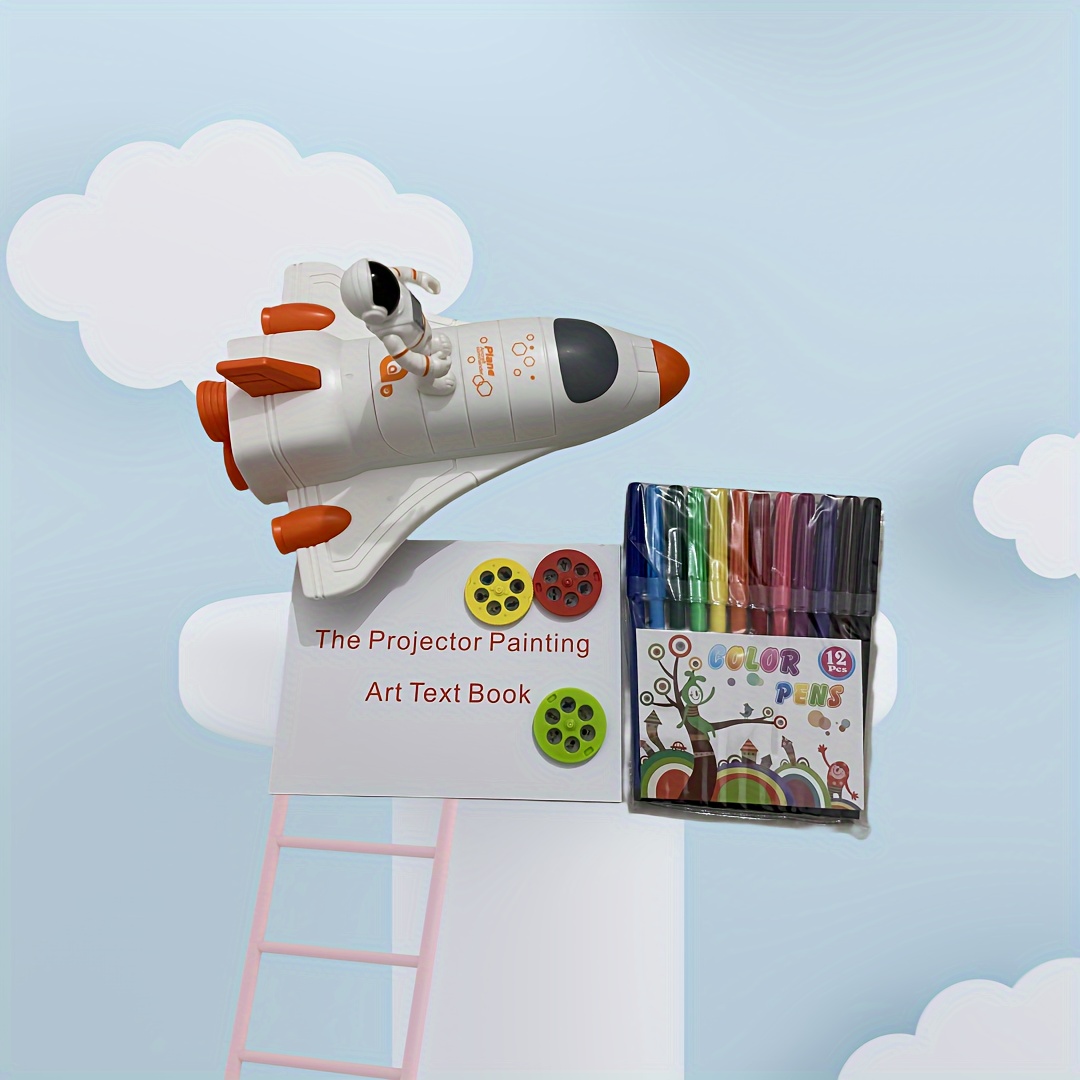 Children's Drawing Projector, Projection Painting Board, Space Shuttle Drawing  Projector, Rocket Ship Toy, Christmas Gift, New Year's Gift (batteries Not  Included), Shop Now For Limited-time Deals