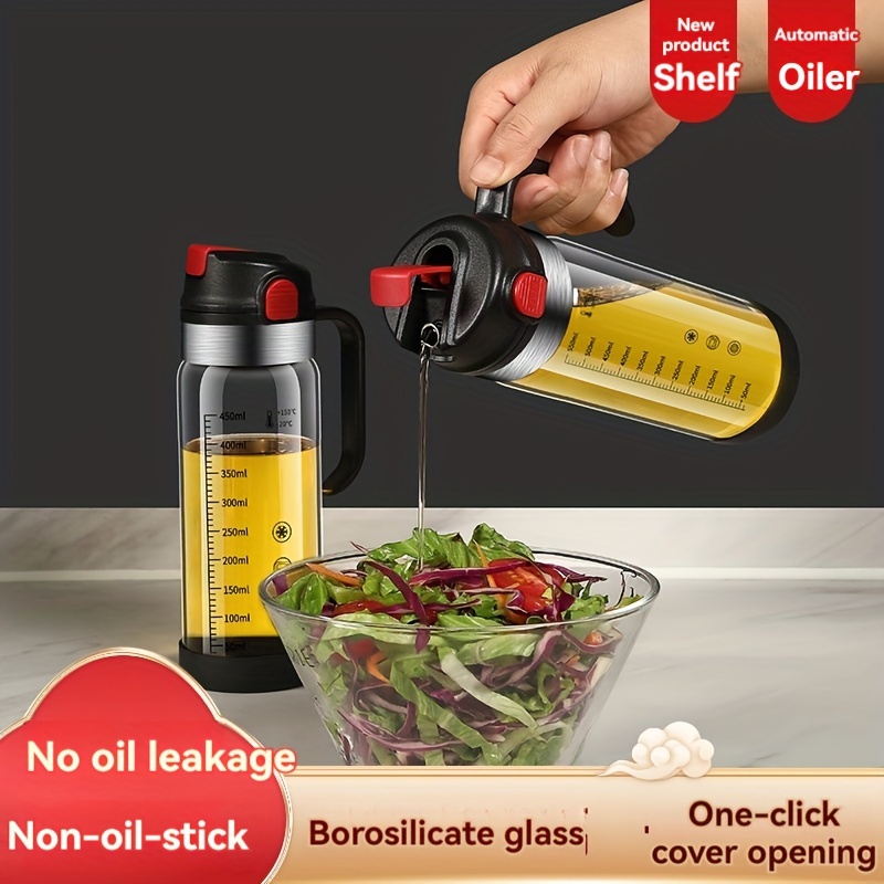 Distributeur d'huile d'olive pour barbecue, cuisson et vinaigre, bouteille  en verre avec anti-fuite, pot de gouttes d'épices, outils d'assaisonnement  de cuisine
