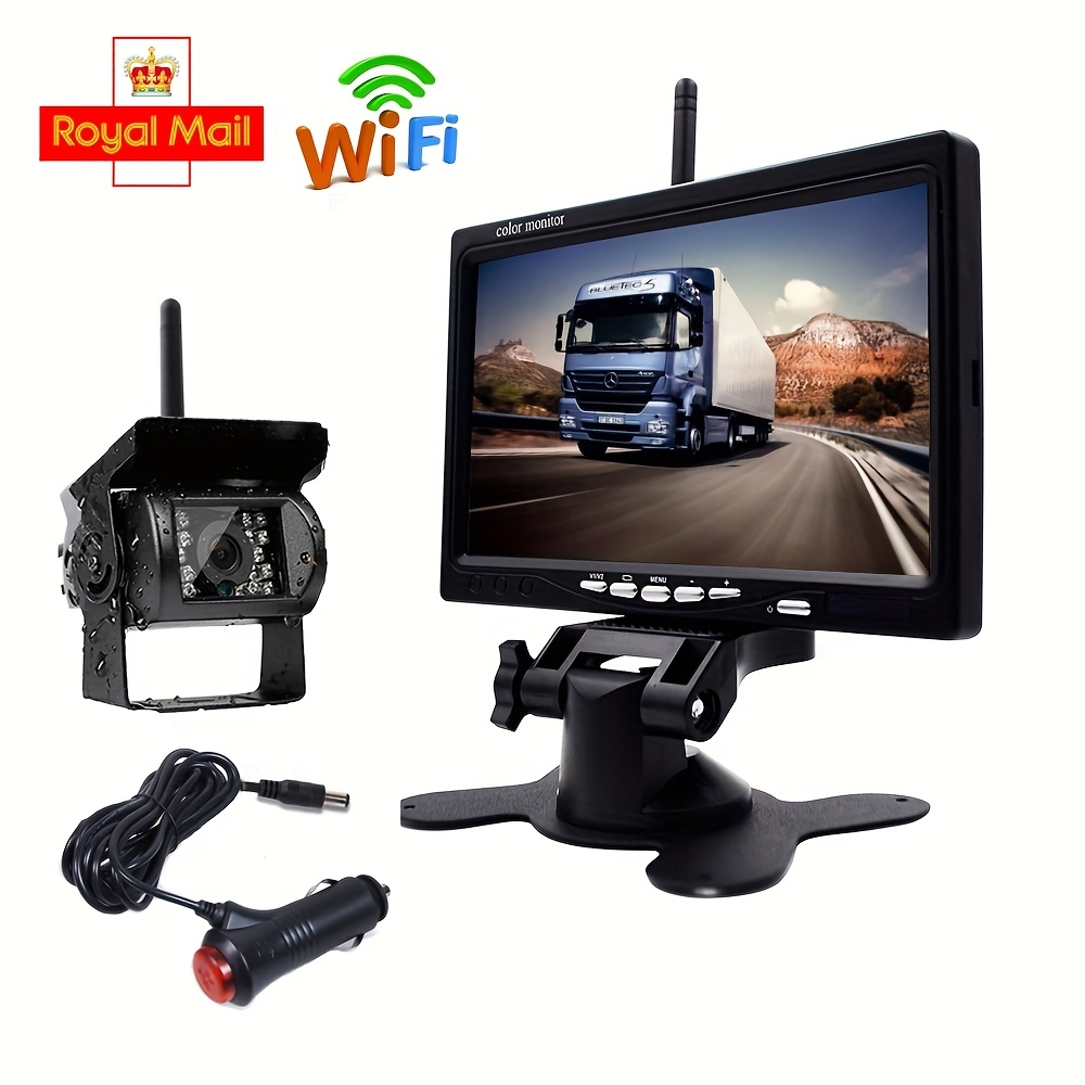 Camera de recul sans fil pour vehicule moniteur LCD de 7 pouces pour camion,  Bus, RV