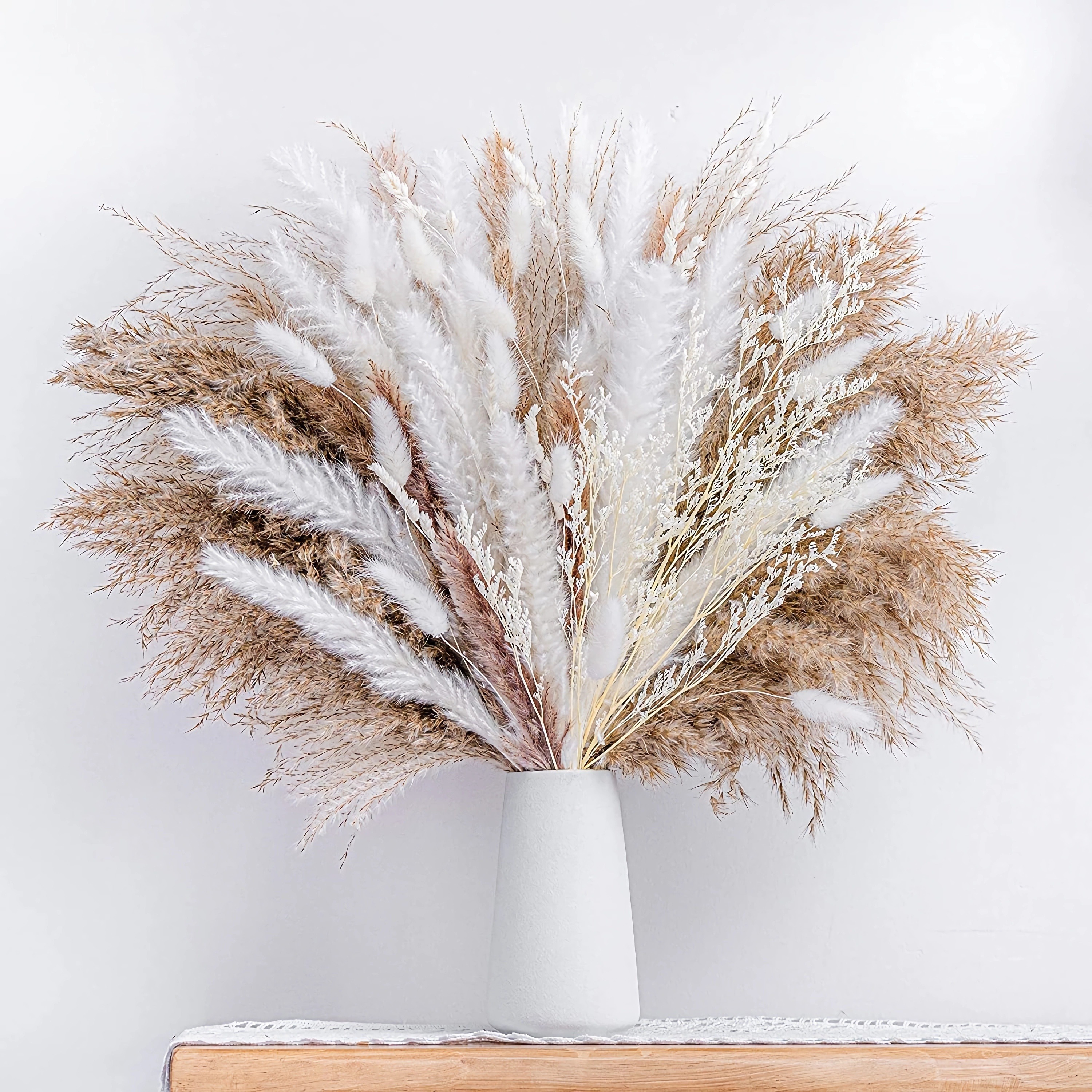 80 Piezas De Ramo De Hierba De Pampa Seca Natural, Ramo De Decoración Del  Hogar Boho, Flores Secas De Phragmites, Ramo Para Arreglos Florales De Boda  Decoración De La Habitación Exterior - Temu