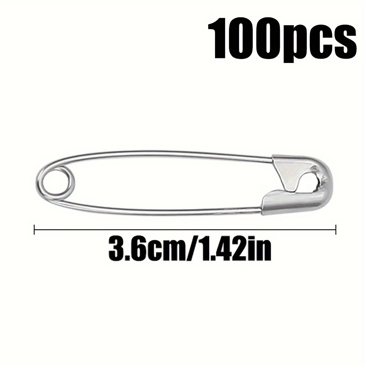 Safety Pins With 5 Sizes Metallic Silvery Pin Diy Sewing - Temu