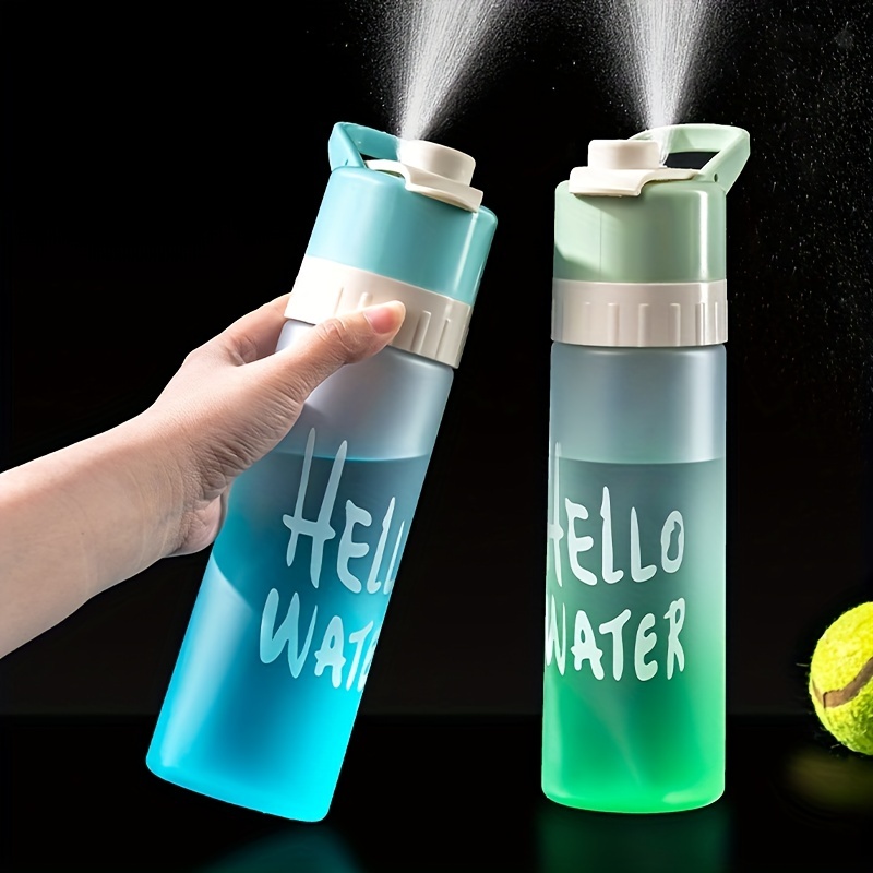 1pc Plastic Water Bottle, Minimalist Plain Portable Water Bottle For Home