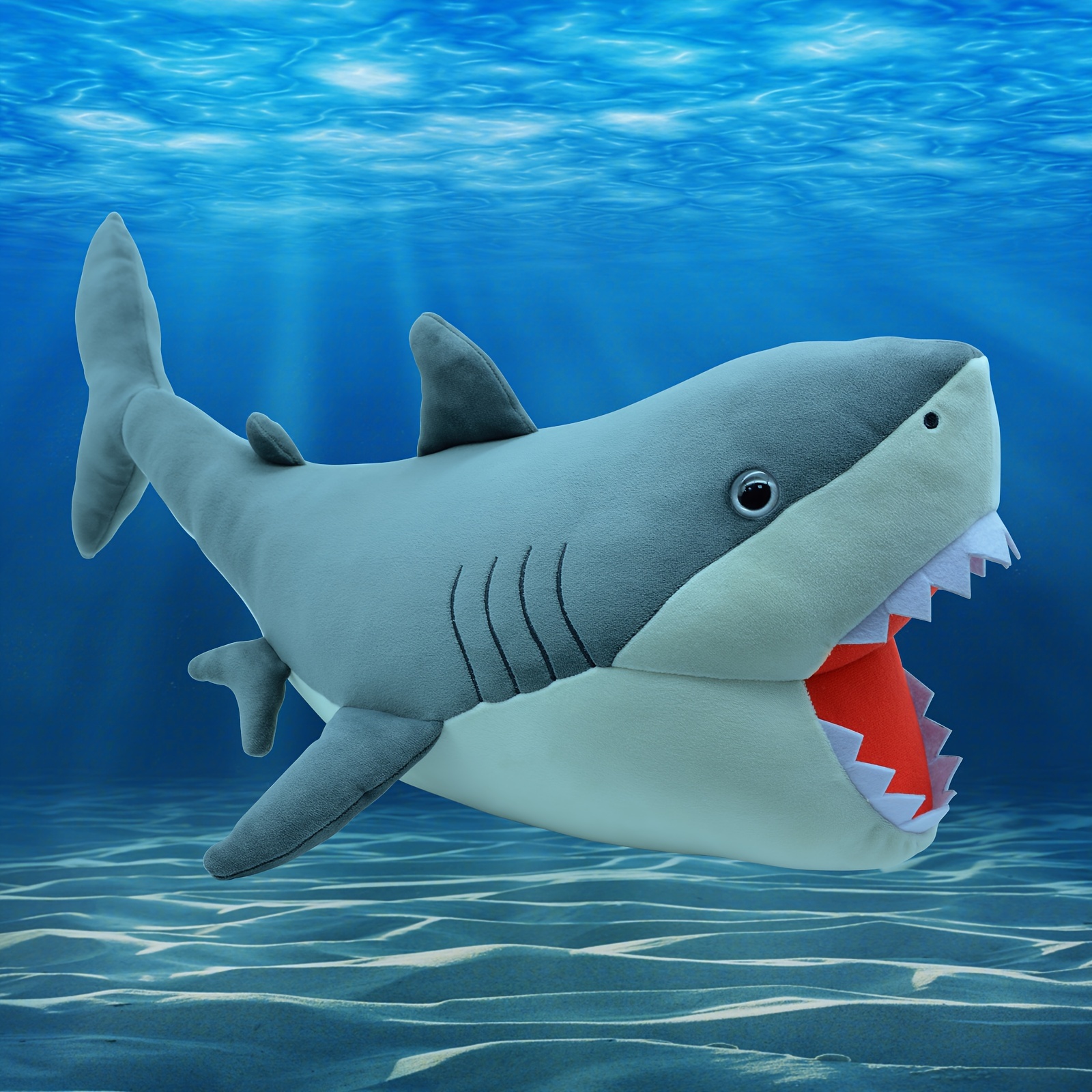 Exquisite Cartoon Cute Beautiful Ocean Series Giant Shark - Temu