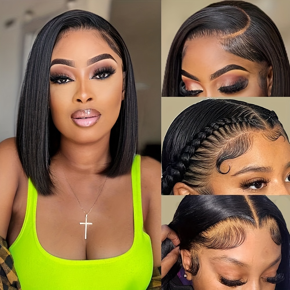 Hd Transparent Lace Frontal Wigs Human Hair - Hd Lace Frontal
