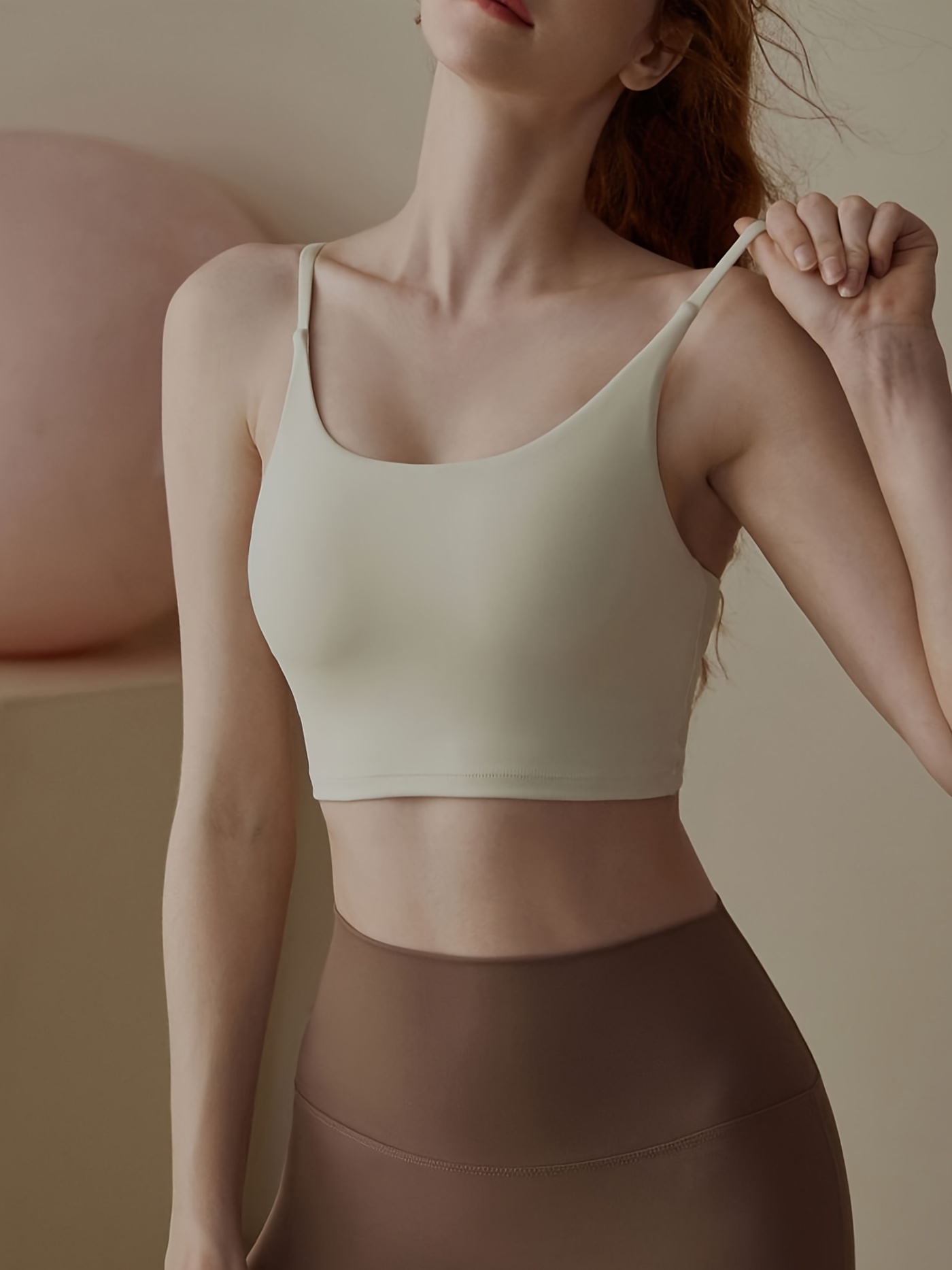Women Basic Seamless Slim Fit Longline Undershirt Spaghetti Camisole Tank  Top with Adjustable Straps (White, SM) 