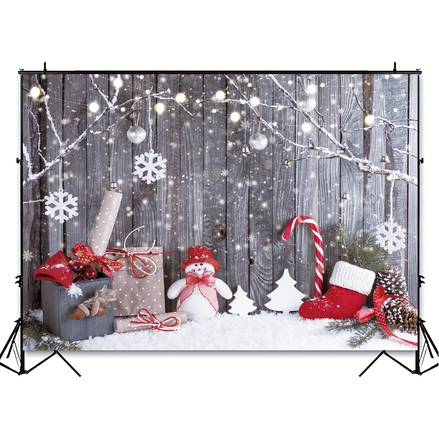 Christmas Photography Backdrops Snowman Winter Wonderland