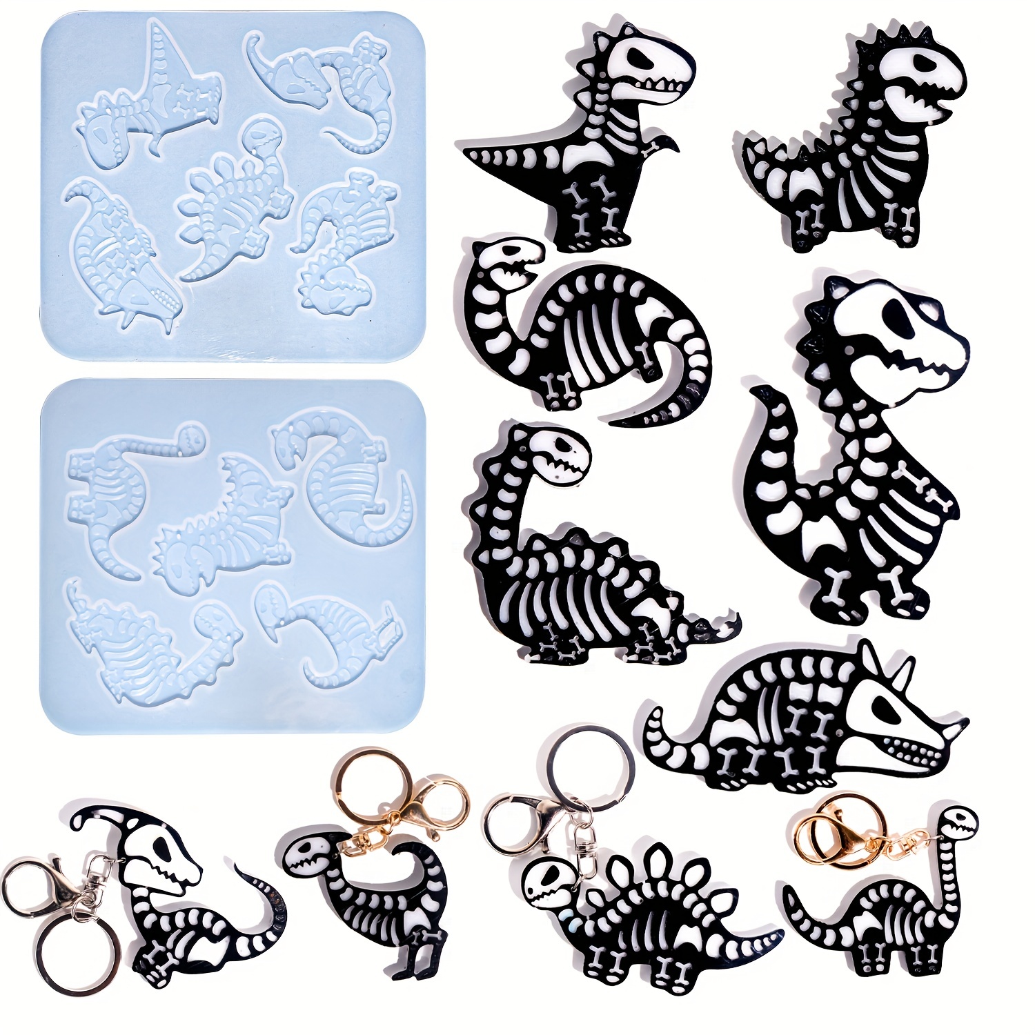 1pc Flying Dragon Silicone Mold For DIY Wall Hanging Decoration With 3D  Dinosaur Silicone Mold For Epoxy Resin Casting Molds