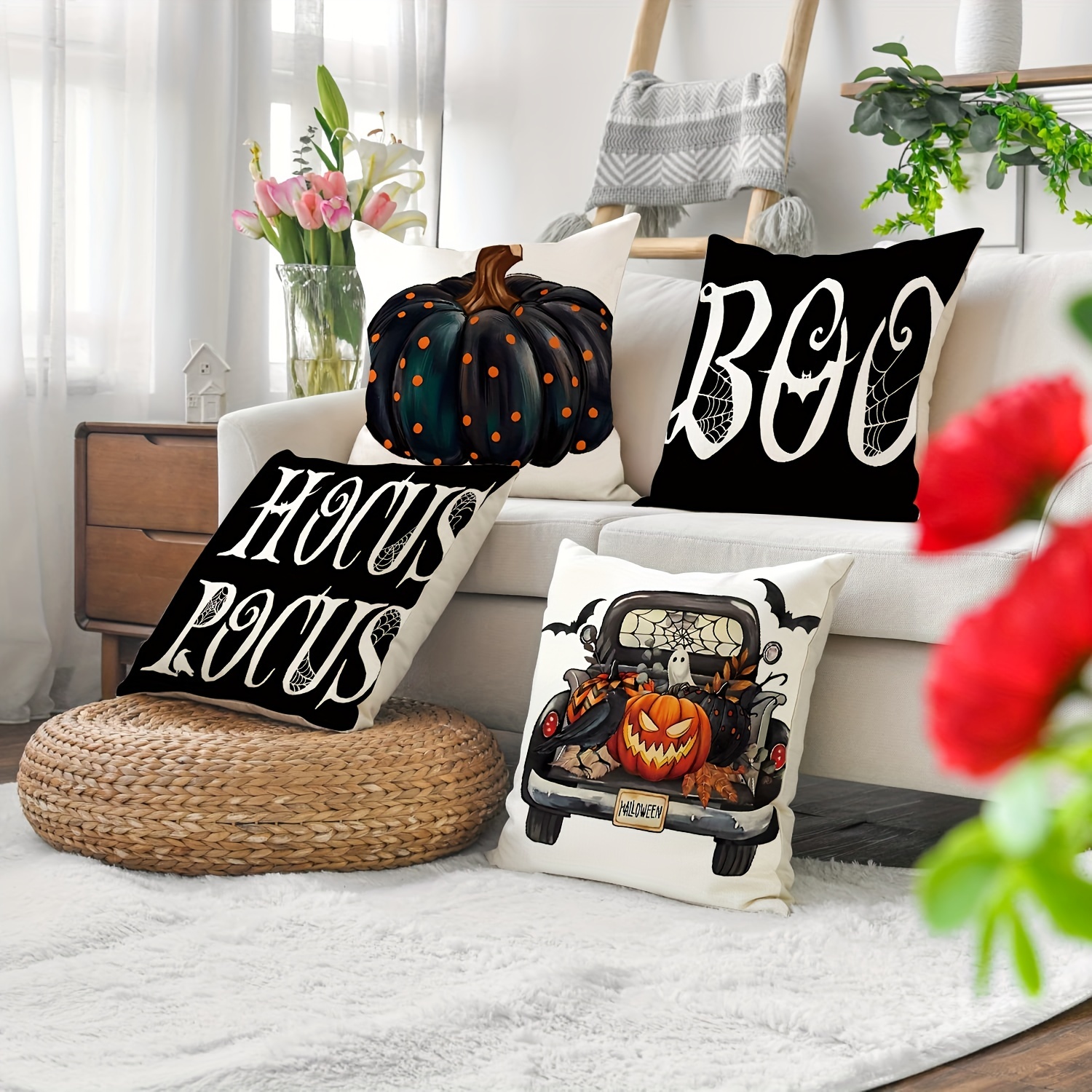 Happy Halloween Double Sided Outdoor Pillow