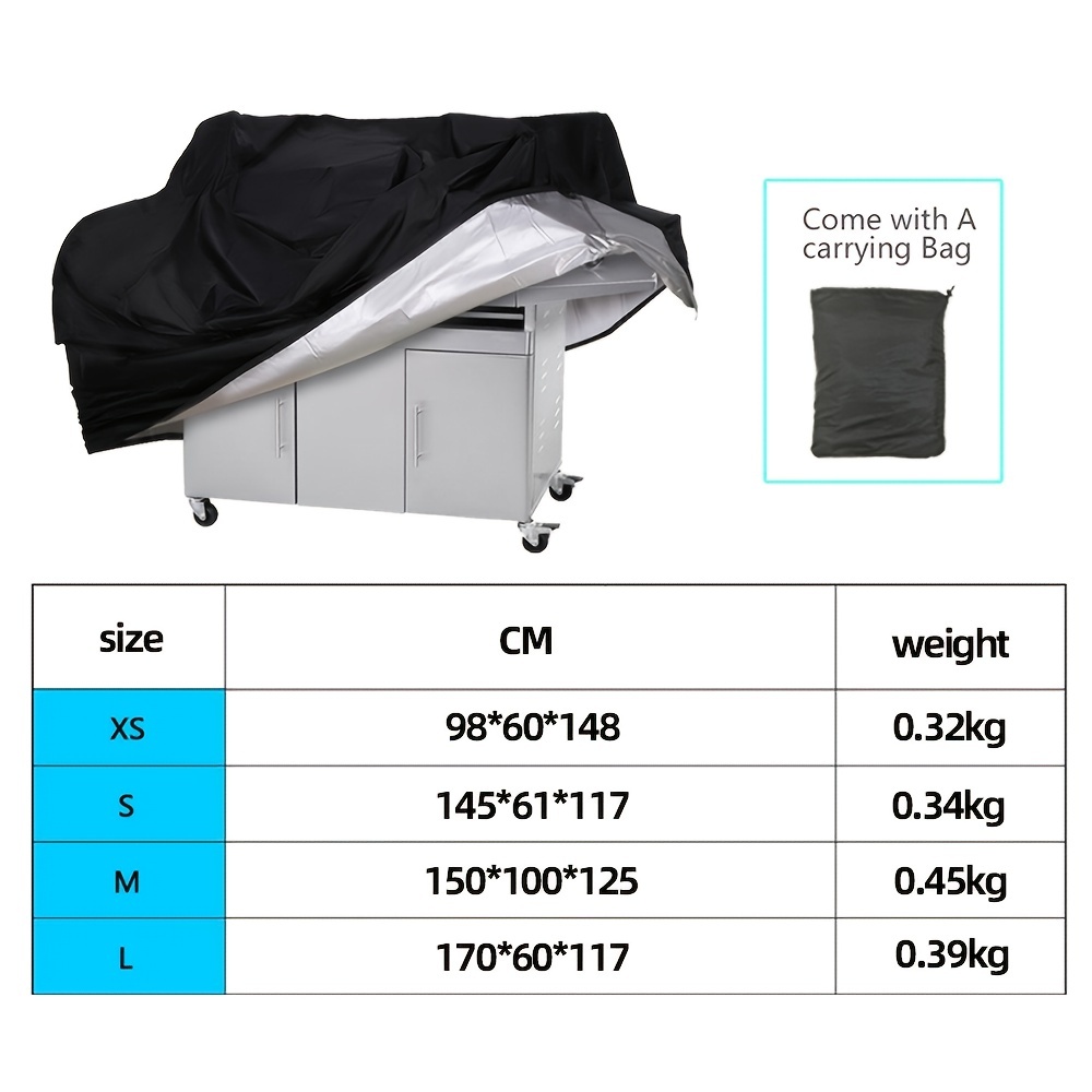 GARPROVM Funda para Barbacoa Impermeable, 76x66xx120cm, Cubierta