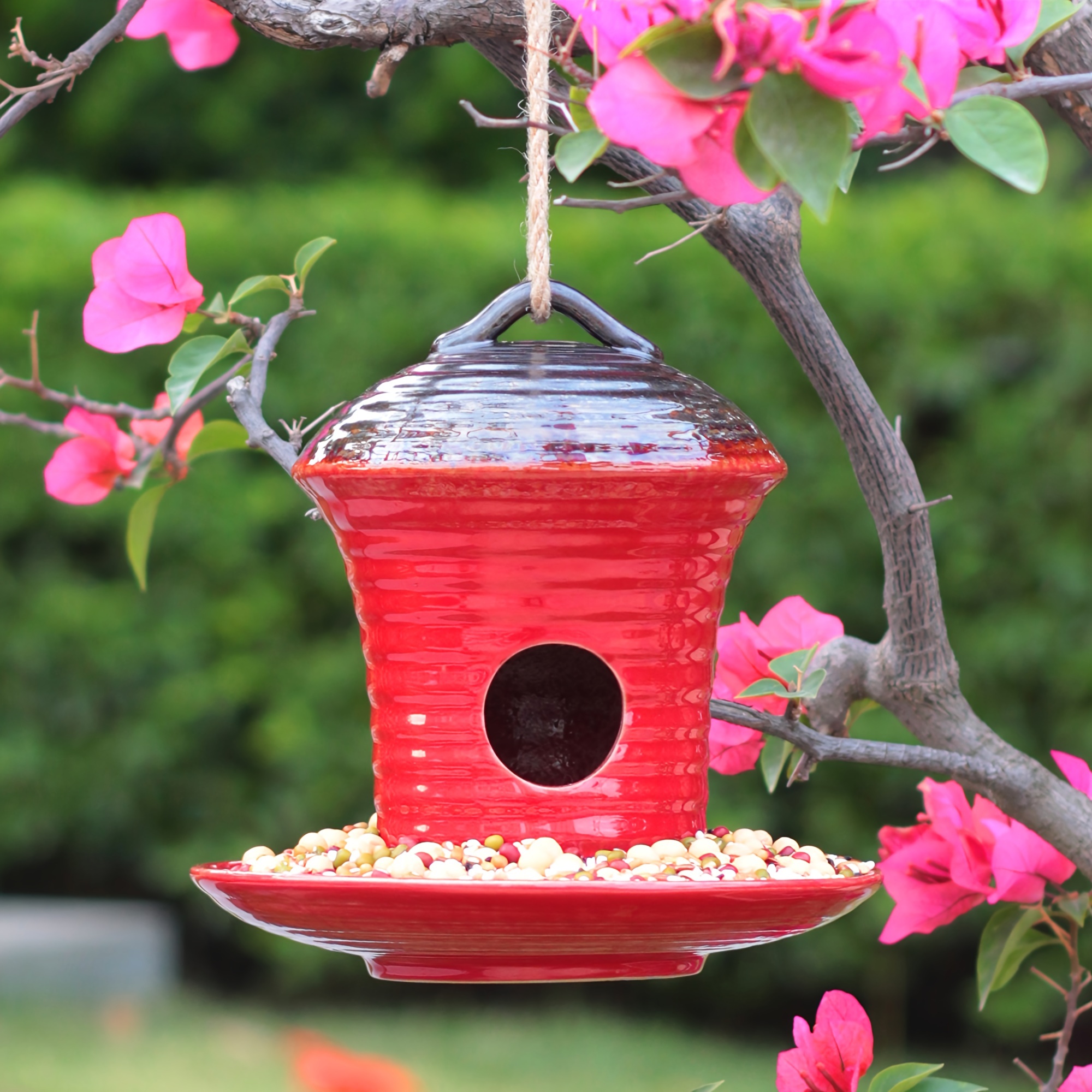 Dengmore Bird Feeder Portable Hummingbird Feeders Hat Hummingbird Feeder Hat  Hummingbird Feeder Garden Decoration 