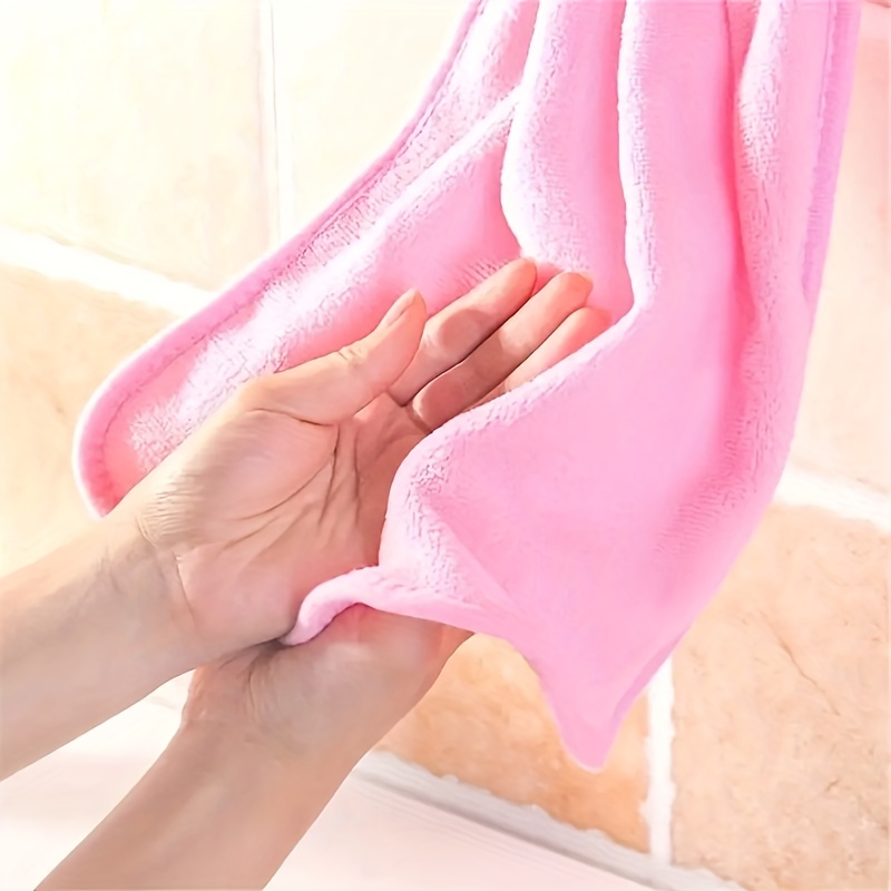 Cute Pattern Hanging Towel For Wiping Hands Thickened - Temu