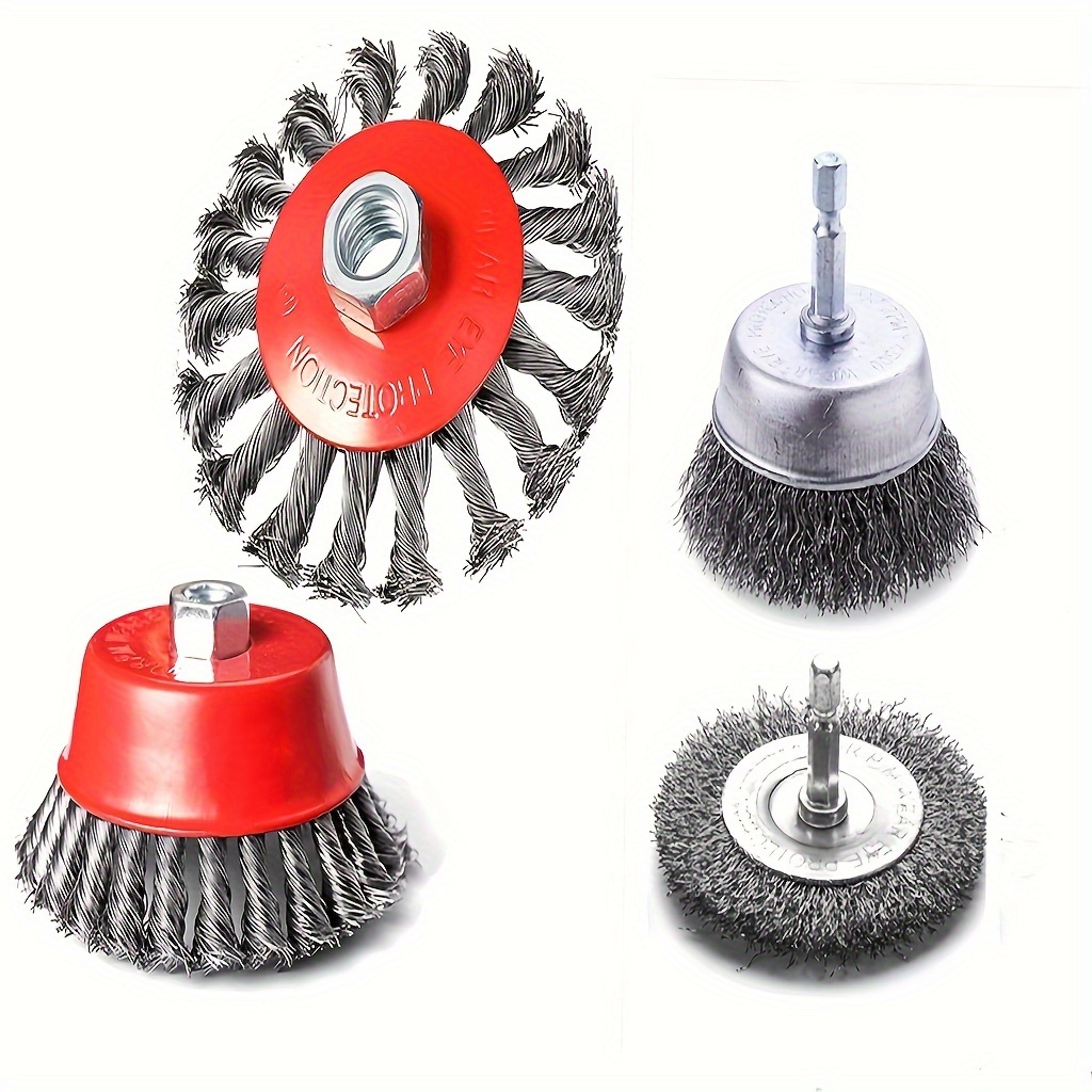 Wire Wheel Cup Brush Set For Grinder Wire Wheels For 4 1/2 - Temu