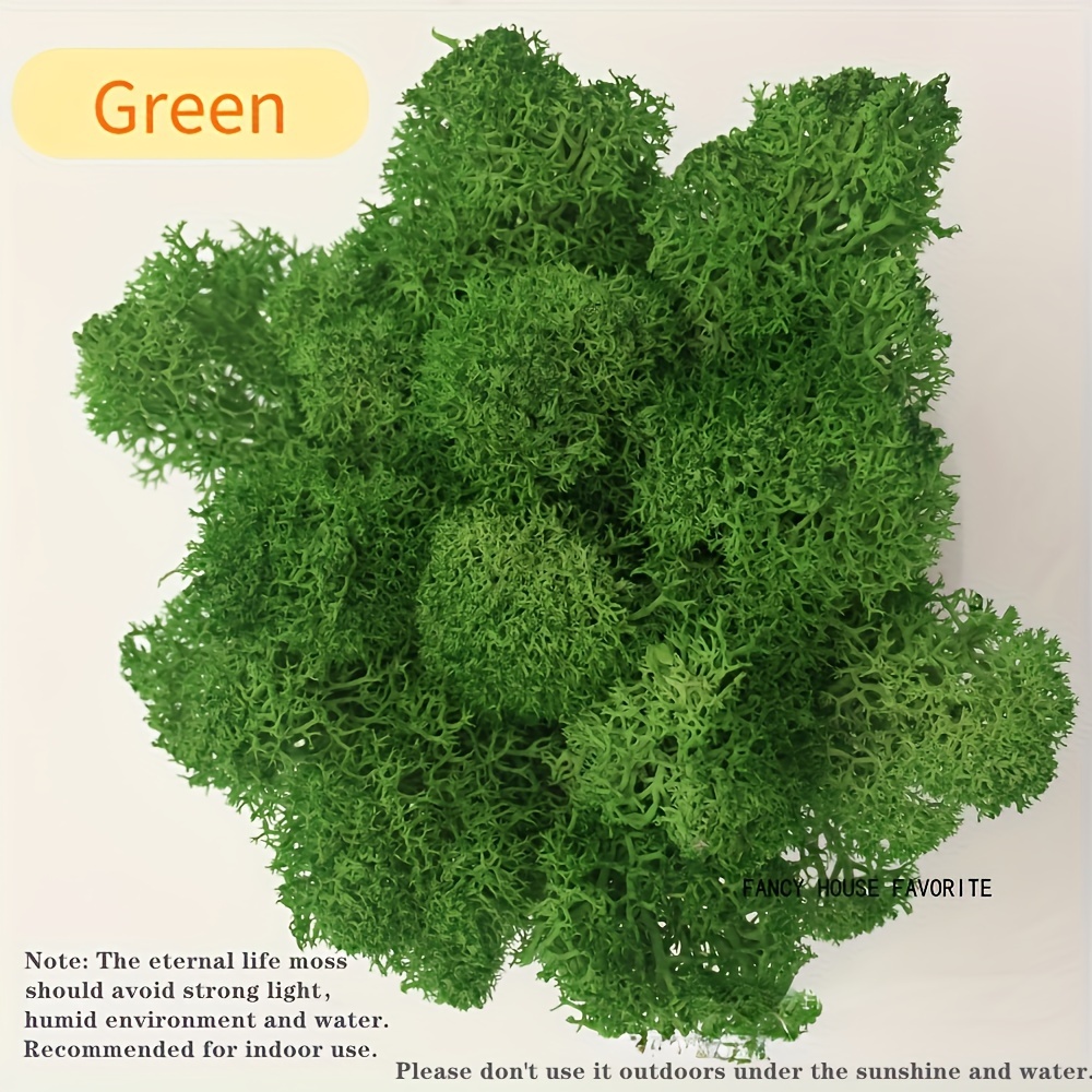 BYHER Hierba verde falsa de musgo artificial para centros de mesa, hogar,  cocina, decoración de jardín (3.5 onzas, fresco)