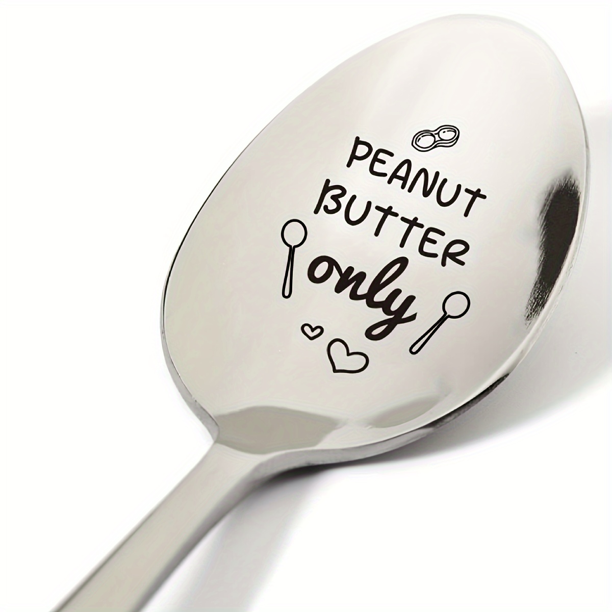 My Peanut Butter Spoon Stainless Steel Spoon For Restaurant Best Peanut  Butter Spoon Dessert Spoon Gift For Mom Dad Birthday Christmas Gift For  Restaurants/cafe - Temu