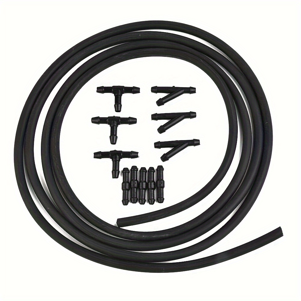 

Car Windshield Washer Hose With Connector Kit T-piece Tube Pipe Splitter Connector Universal Nozzle Hose Tube Connector