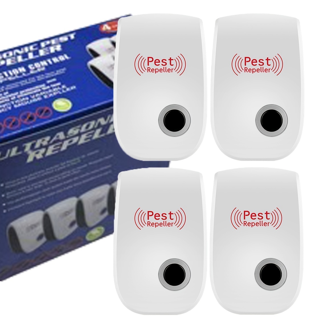 'Shop 4pcs Ultrasonic Pest Repellent - Home Pest Control'