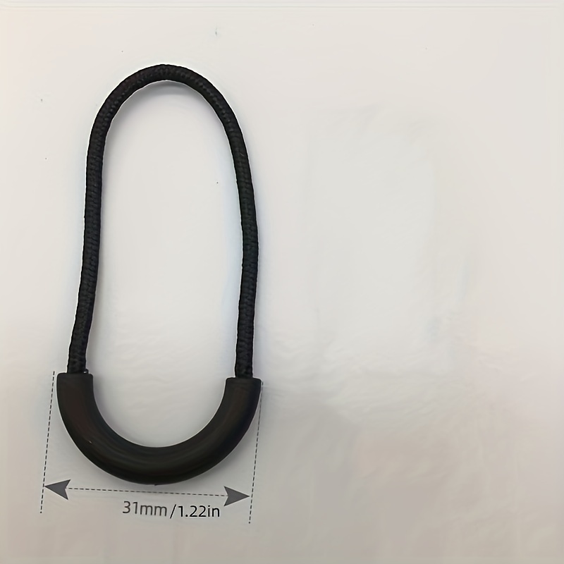 Shaped Zipper Pulls - Black