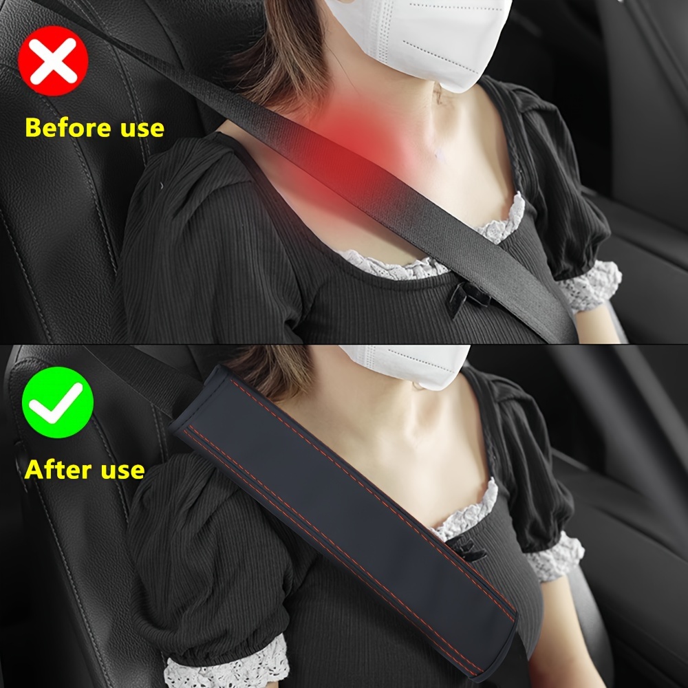 2 pièces housse de ceinture de sécurité ceinture de sécurité coussinets  d'épaule de voiture enfants