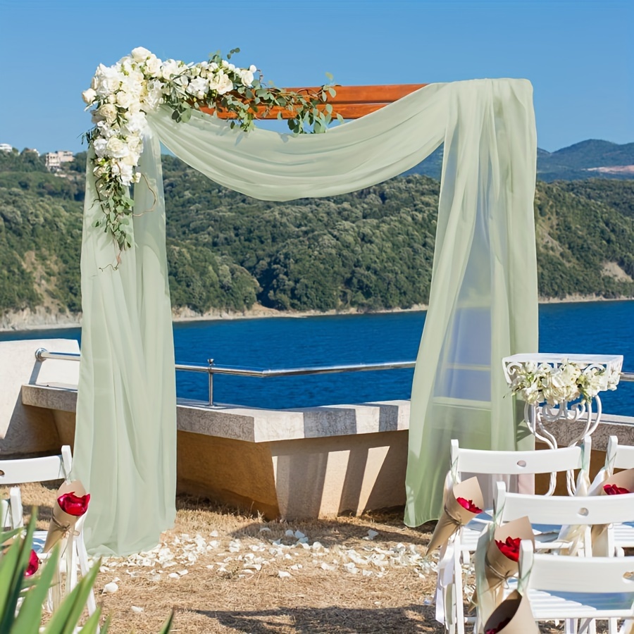 1pc 20x2.5ft Tenda Matrimonio In Tessuto Drappeggiato Archi - Temu