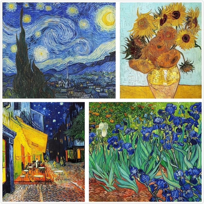 Famous European Paintings 5D Full Diamond Painting on Clearance Van Gogh  Abstract Painting Diamond Mosaic DIY Stitch Embroidery