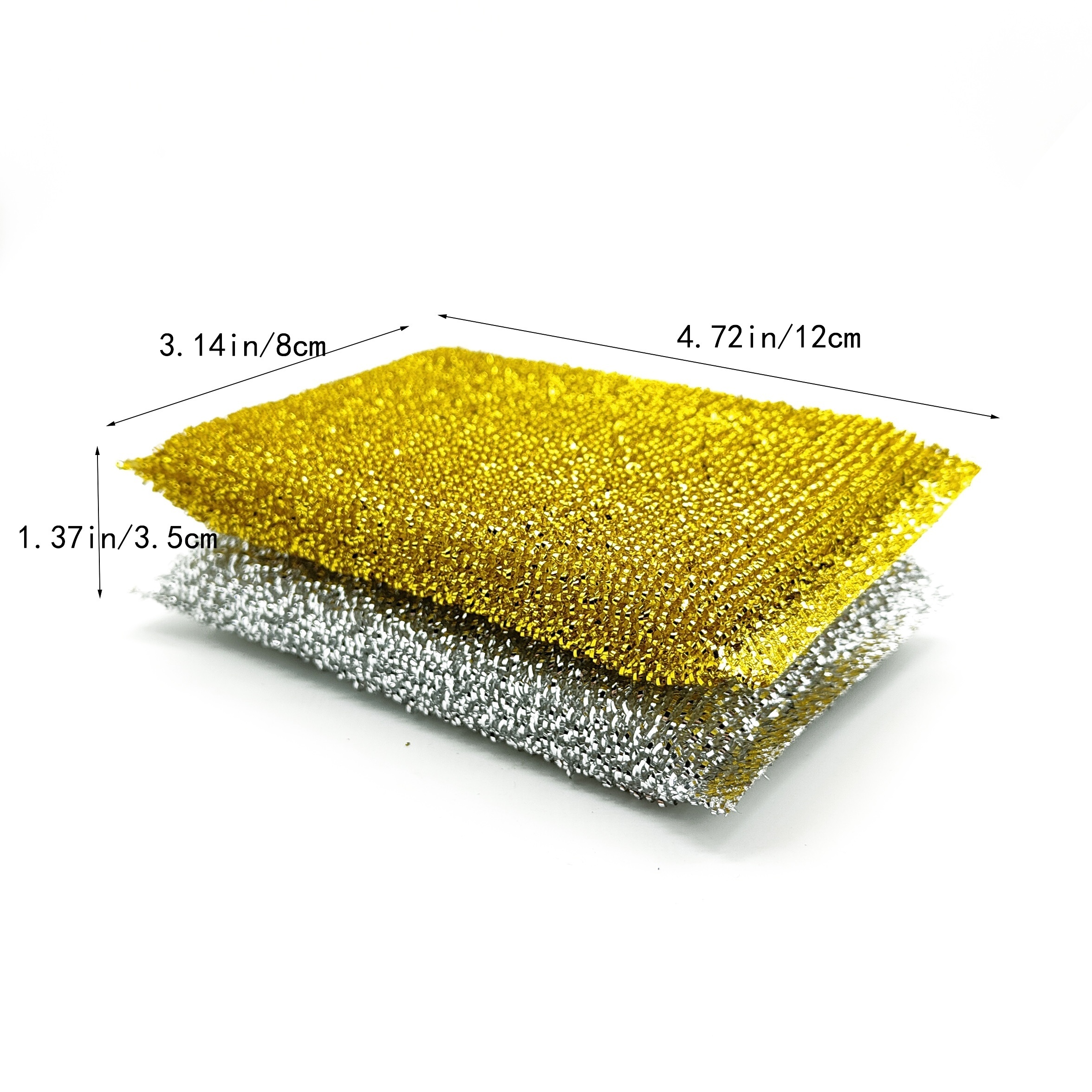 Gold Silver Color Cleaning Cloth for Sponge Scourer Scrubber
