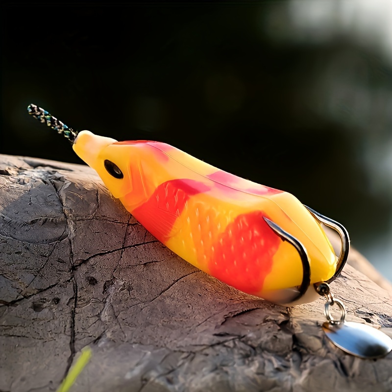 Artificial Dual color Frog Sharp Hooks Outdoor Fishing - Temu