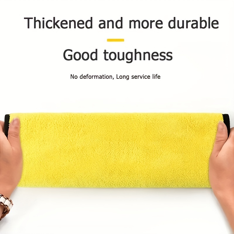 5pcs, Double-Layer Microfiber Car Cleaning Towels - Soft, Thick, And  Absorbent - Perfect For Drying And Washing Your Car