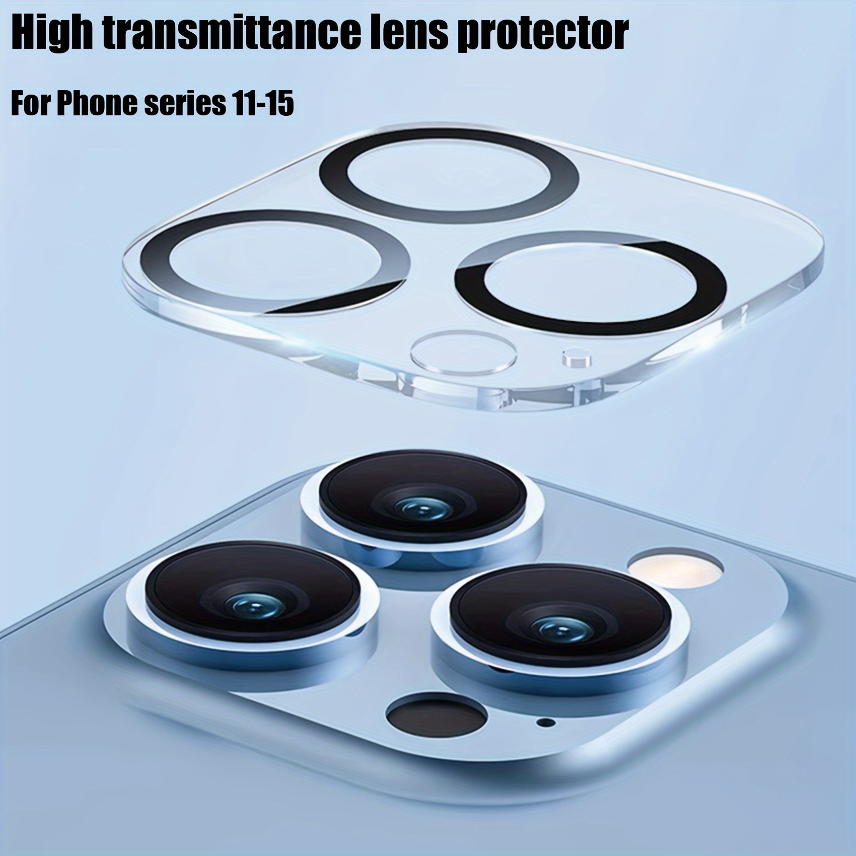 Set de protectores de pantalla de cristal templado para iPhone serie 15