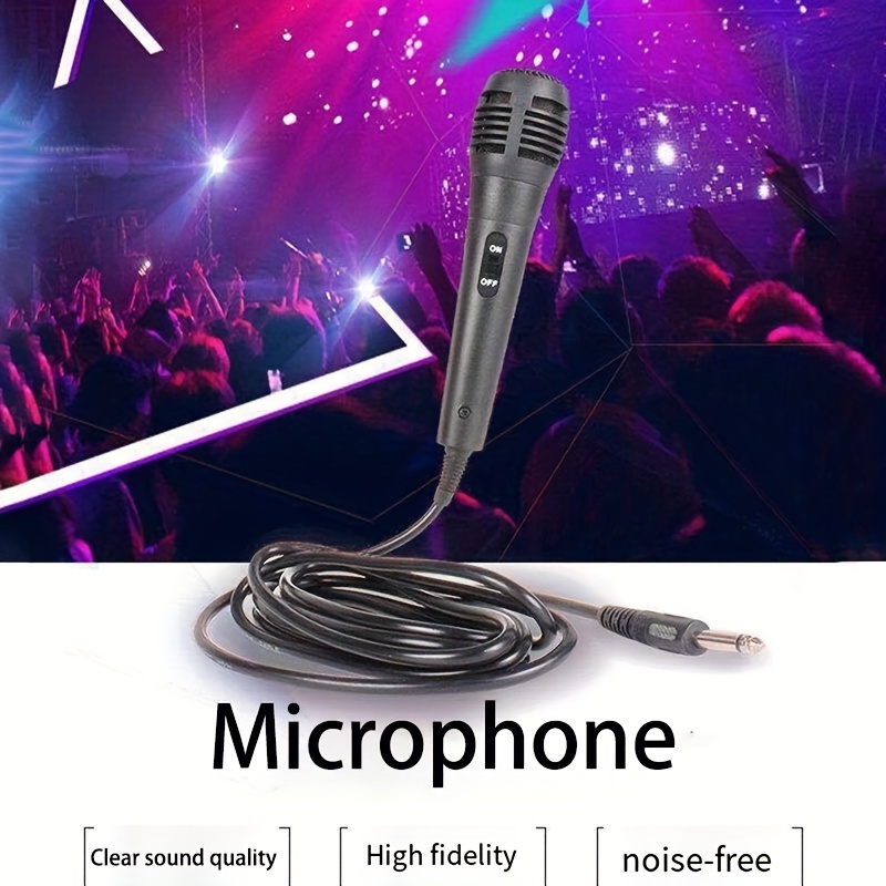 Vintage Microphone, Adjustable Condenser Microphone Clear Sound K Song Game  Wired Mic for PC, Laptop and Karaoke Stage Studio