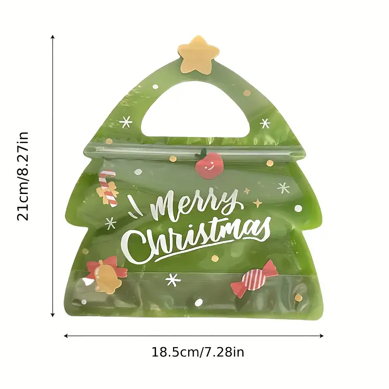 10pcs special shaped christmas gift bags perfect for birthdays parties and candy biscuit chocolate packaging 2