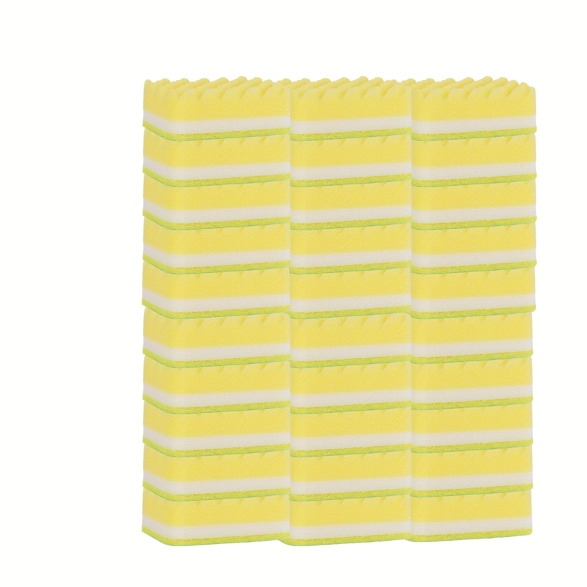 Wave Kitchen Cleaning Sponge 30pcs Double Sided Scouring Pad