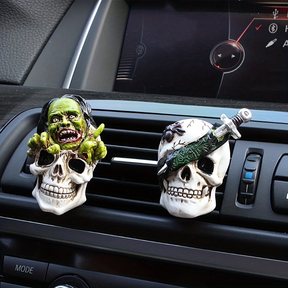 Skull Car Air Freshener, Skull Car Decor, Hippie Car Accessories