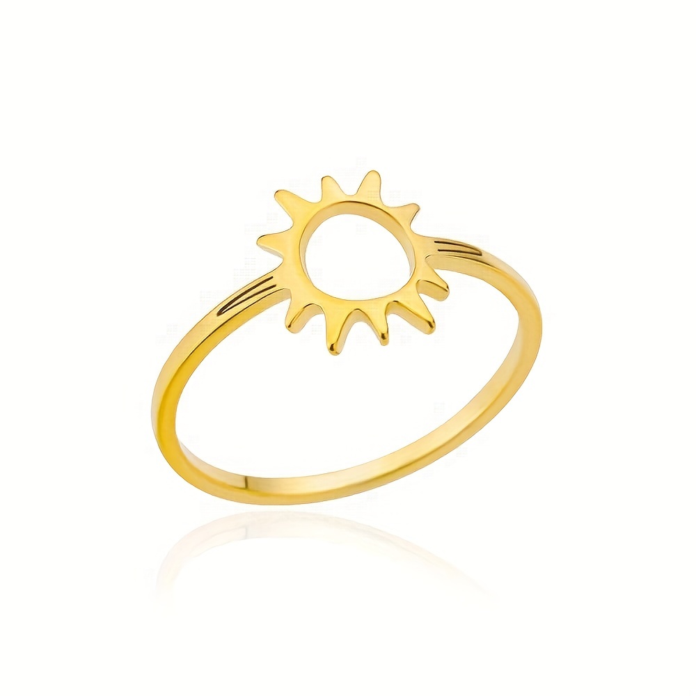 Men's Stainless Steel Sun Ring